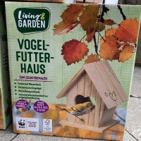 Дървени къщи за птици с бои за оцветяване - Living Garden Germany, снимка 5 - Градински цветя и растения - 39901526