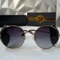 Dita 2023 мъжки дамски слънчеви очила кръгли с кожа 3 цвята, снимка 4 - Слънчеви и диоптрични очила - 44701012