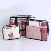 Прозрачна козметична чанта-3 в 1, снимка 1 - Други стоки за дома - 44820799