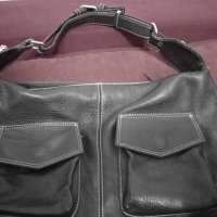 Италианска тъмнокафява дамска чанта естествена кожа, снимка 2 - Чанти - 41787809