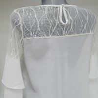 Ефирна елегантна дамска блузка , снимка 5 - Блузи с дълъг ръкав и пуловери - 41619800