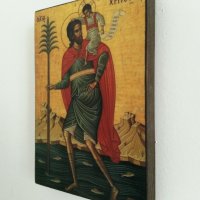 Икона Свети Христофор icona Sveti Hristofor, снимка 3 - Икони - 14851096