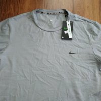 Памучна мъжка сива тениска Nike размер L и XL, снимка 2 - Тениски - 38994827