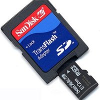 Адаптер за микро SD карта+микро SD карта,Sandisk, снимка 2 - Кабели и адаптери - 42444009