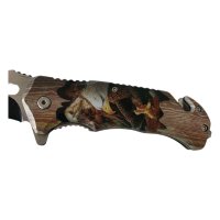 Сгъваем полуавтоматичен нож с резец за колани и шип за стъкло "Орел", снимка 10 - Ножове - 42111317