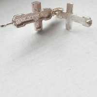 Нов сребърен кръст (отваряем). , снимка 3 - Колиета, медальони, синджири - 40845115