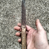 Стар нож, снимка 1 - Антикварни и старинни предмети - 44569223