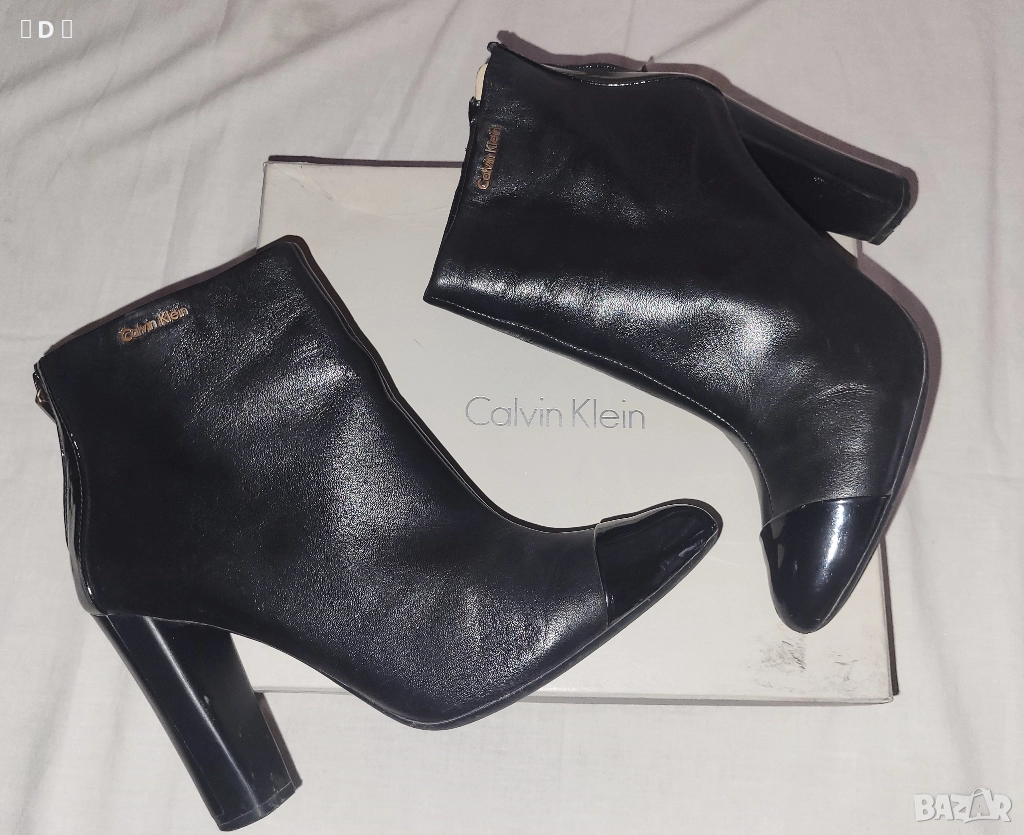 CALVIN KLEIN оригинални боти - естествена кожа 37,5, снимка 1