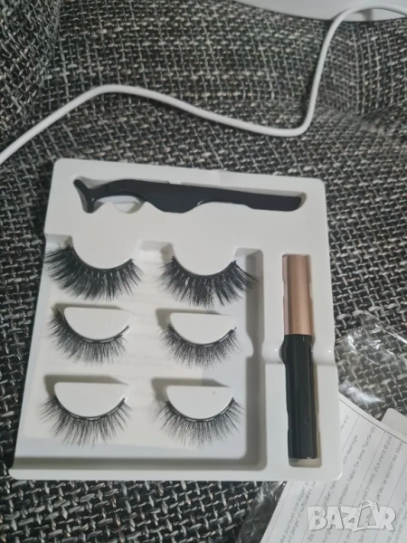  5 чифта магнитни изкуствени мигли с очна линия  , снимка 1