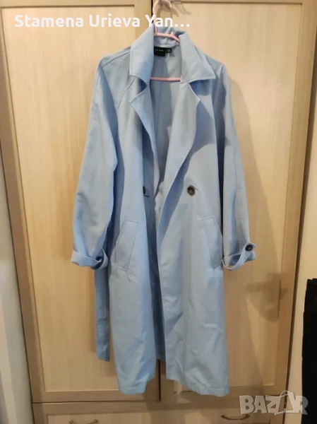 Продавам синъо дамско манто, снимка 1