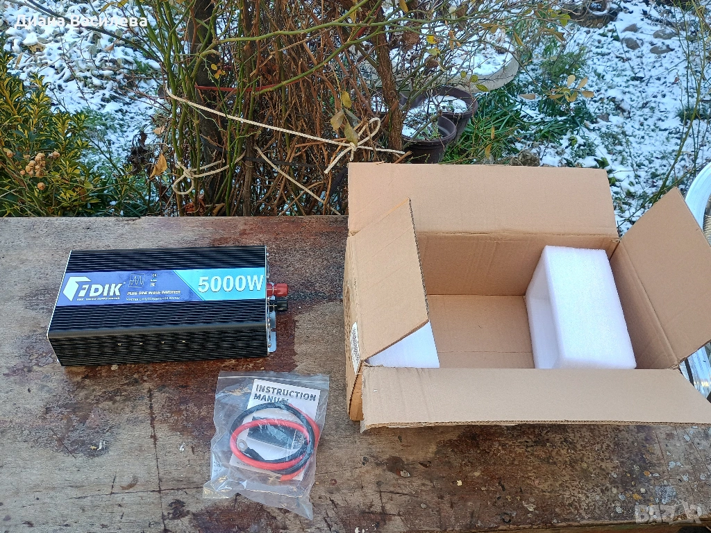 FDIK инвертор, 12V, 5000W пълна синусоида , снимка 1