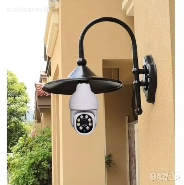 Куполна Wi-Fi камера под формата на крушка с широкообхватен ъгъл на видимост, снимка 1