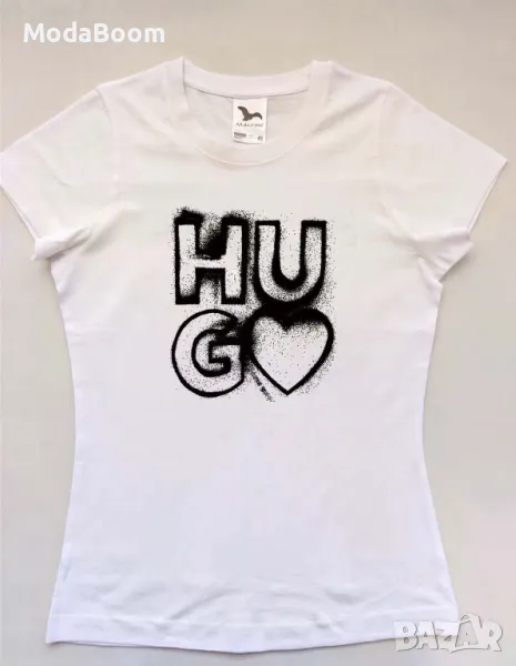 Hugo памучна дамска тениска , снимка 1