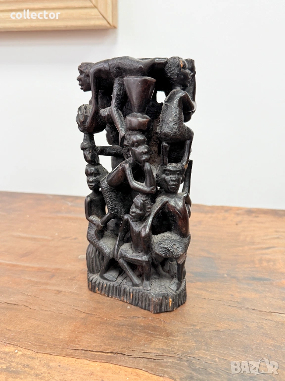 Африканска дърворезба - Дървото на живота. №7817, снимка 1