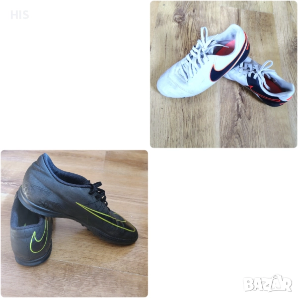 Футболни обувки Nike, кожа , снимка 1