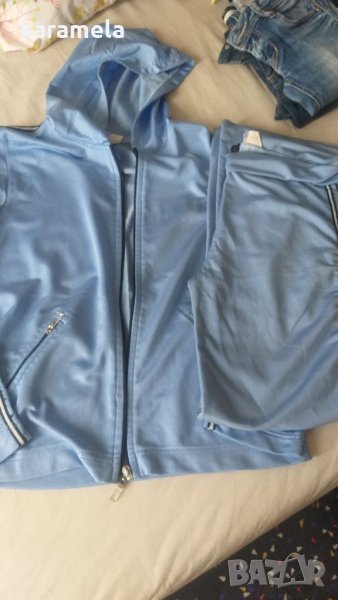 Светлосин екип С до 155см., снимка 1