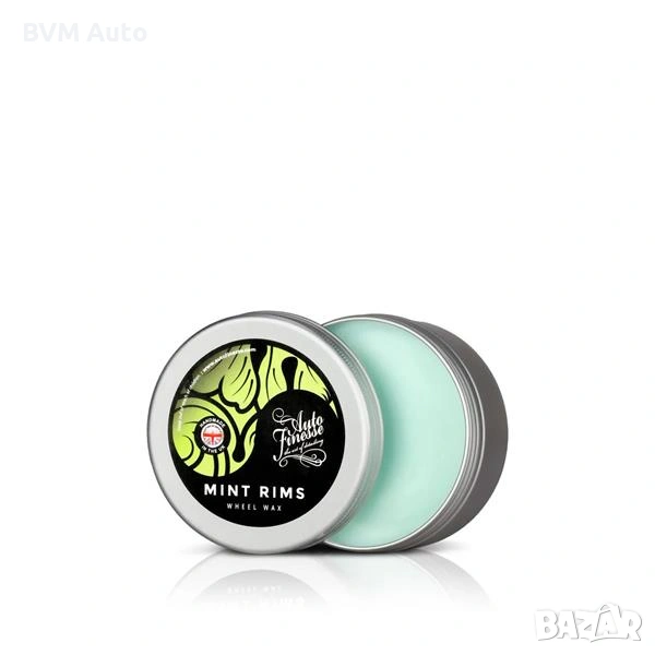 Auto Finesse Mint Rims Wheel Wax – топлоустойчив синтетичен восък за джанти, 100 ml, снимка 1