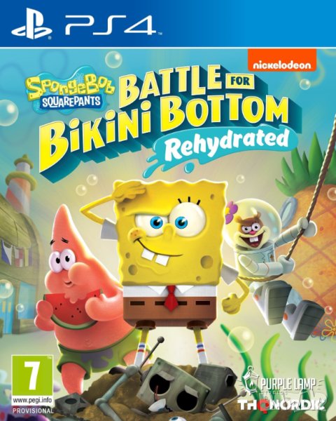Spongebob SquarePants Battle for Bikini Bottom - Rehydrated PS4 (Съвместима с PS5) , снимка 1