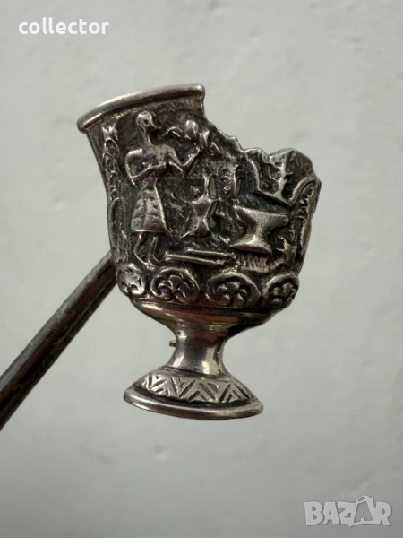 Сребърен медальон / висулка на древногръцка амфора. №7499, снимка 1