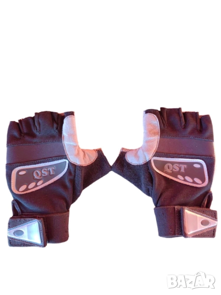 Мъжки ръкавици за фитнес с накитници от естествена кожа QST, XL, снимка 1