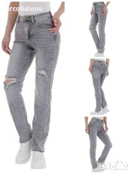 Дамски дънки с висока талия, снимка 1