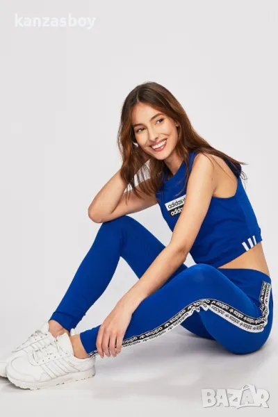 ADIDAS Originals Taped Leggings Blue - страхотен дамски клин С, снимка 1