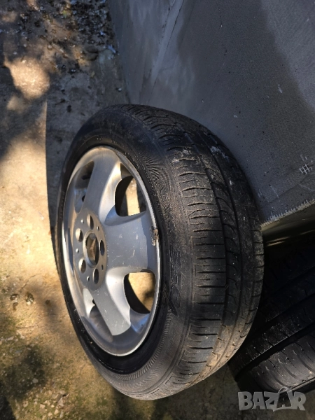 Алуминиеви джанти с летни гуми за Мерцедес А класа 2000 г., снимка 1