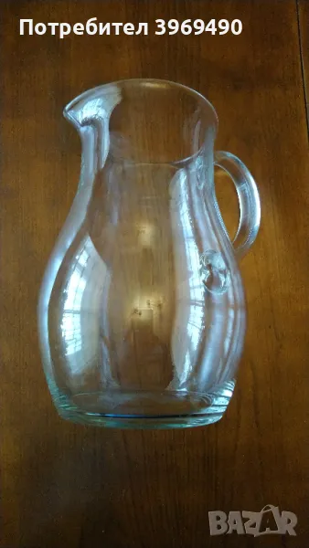 Голяма стъклена кана, снимка 1