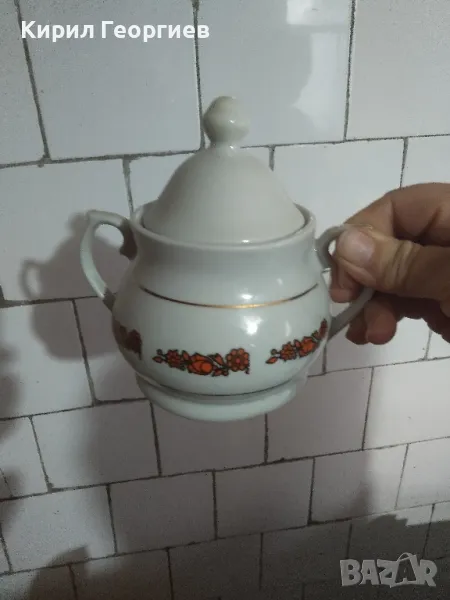 Красива порцеланова захарница , снимка 1
