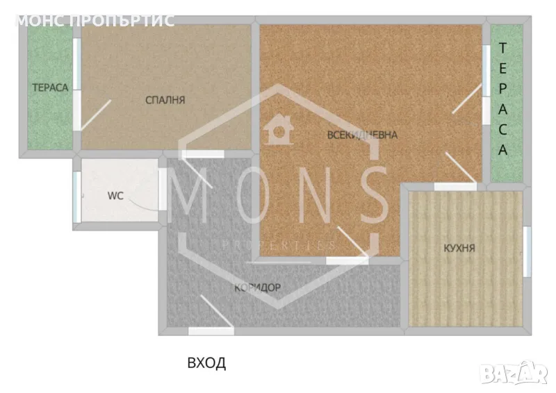 Слънчев двустаен апартамент, ново строителство в гр. Стражица, снимка 1