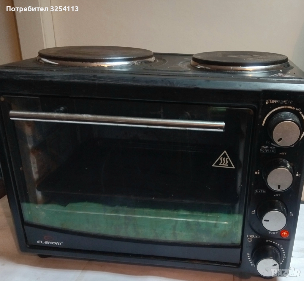 Мини фурна с котлони ELEKOM, снимка 1