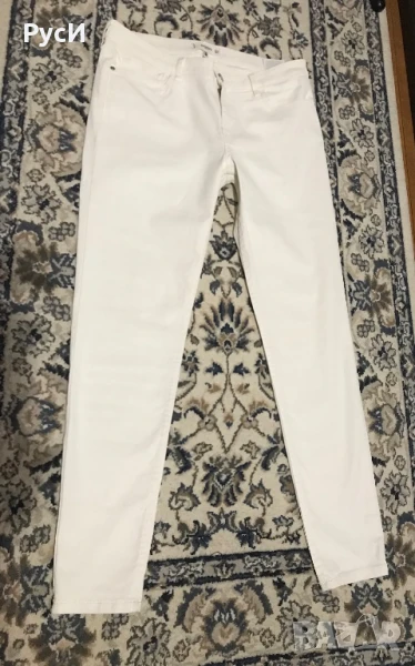 Дамски бели леко ластични фини дънки, MANGO, снимка 1