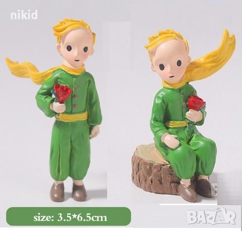 Малкият принц момче фигурка играчка гипсова акрил за украса торта декор и др., снимка 1