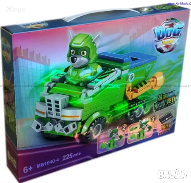 КОНСТРУКТОР ГЕРОИТЕ ПЕС ПАТРУЛ 6В1 MG1040-4, снимка 1