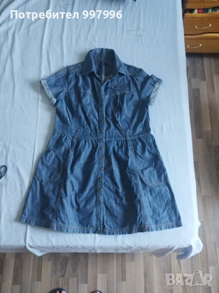 дънкова рокля -2ХЛ размер, снимка 1