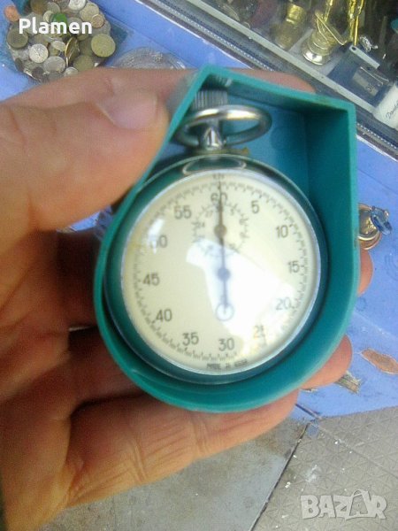 Съветски секундомер в пластмасова кутия, снимка 1