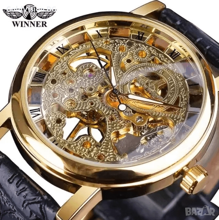 Автоматичен мъжки часовник – Winner + ПОДАРЪК, снимка 1