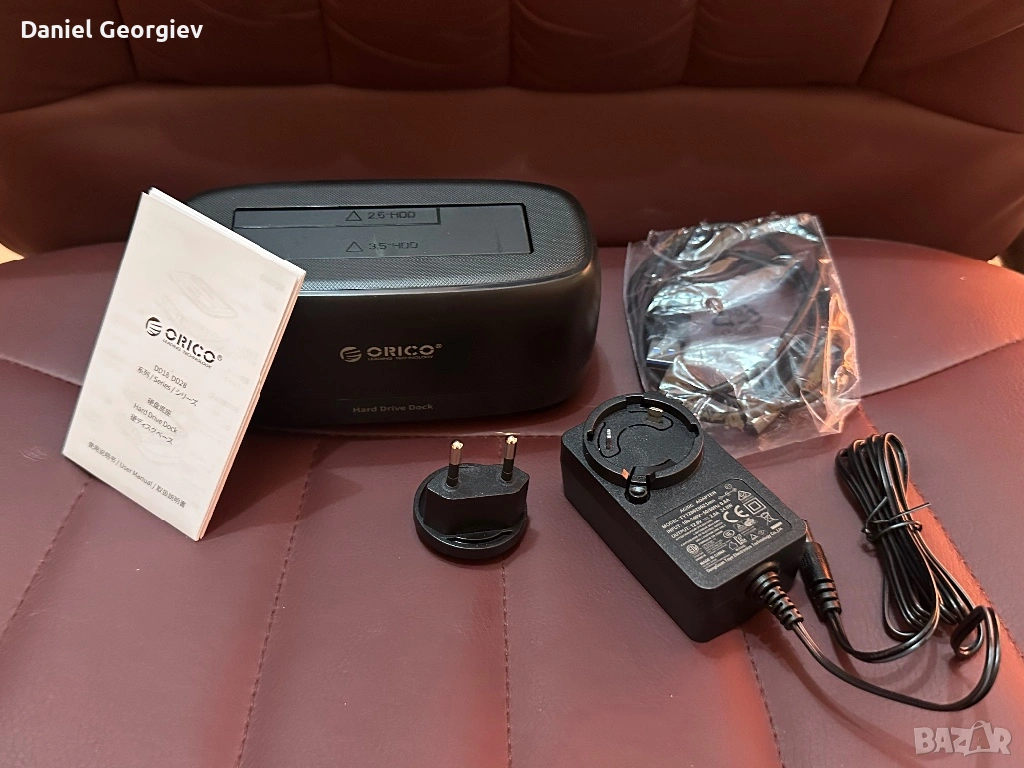 НОВА докинг станция Orico за хард диск и SSD до 8TB 2.5-3.5 инча, снимка 1
