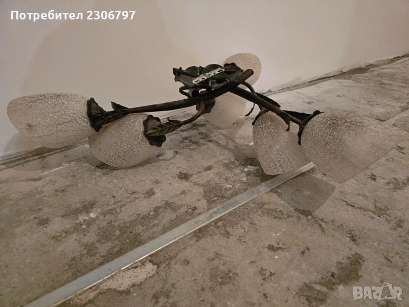 Полилей с 6 (шест) крушки Е27, снимка 1