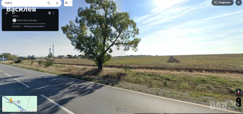 Продава парцел - 850м2,  м. Стария разсадник / Ямбол, снимка 1