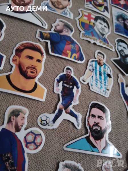 Цветни гланцирани самозалепващи стикери Лио Меси Lionel Messi - различни модели, снимка 1