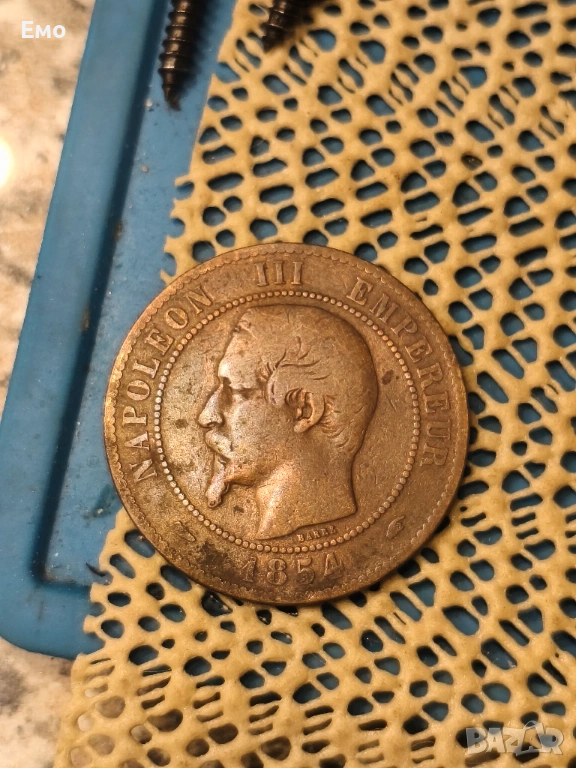 10 Centimes 1854 Франция , снимка 1