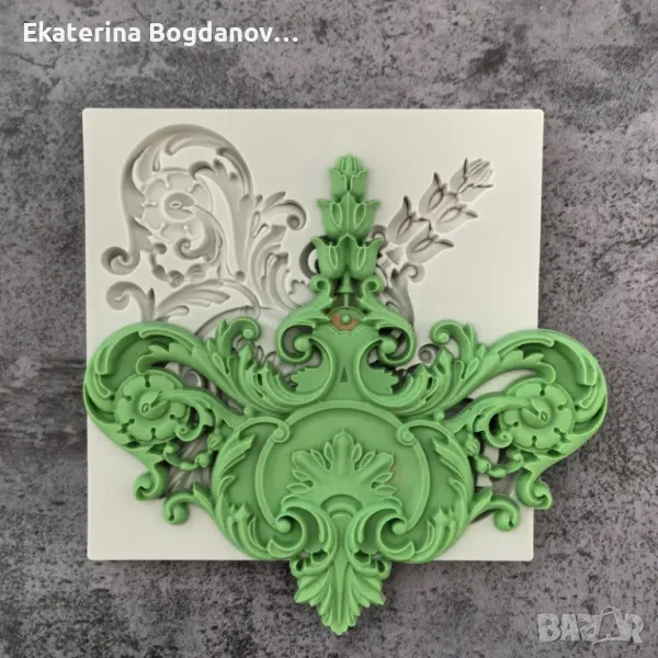 Молд, форма, калъп голям бароков орнамент, снимка 1