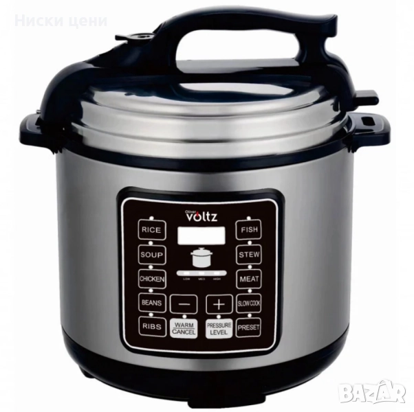 Мултикукър под налягане Voltz, 1000W/6л./70kpa - 9 програми, снимка 1