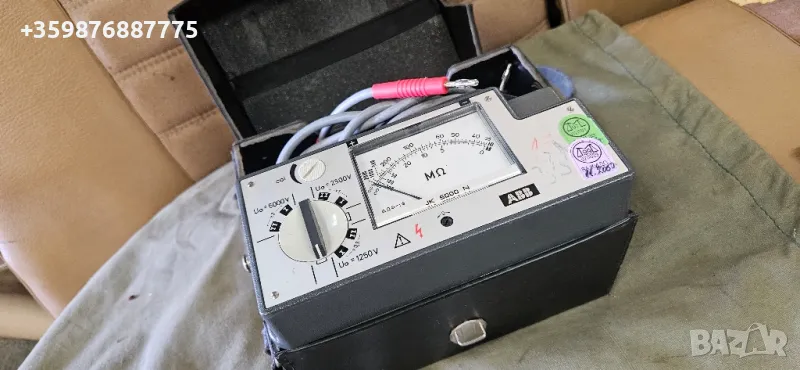 Мегаомметер тестер за изолация уред трансформатор  чега омметър ом метър, снимка 1