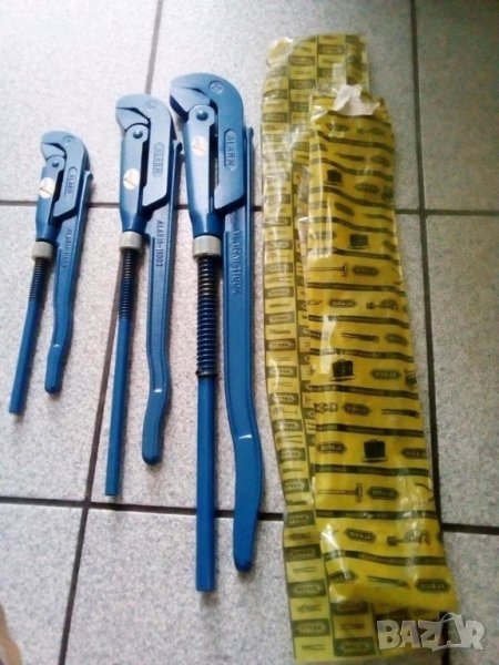 ALARM - 11002 - Made in Germany - 1" + 1 1/2" + 2" ЧИСТО НОВИ ПРОФЕСИОНАЛНИ Тръбни Ключове !!!!!!!! , снимка 1