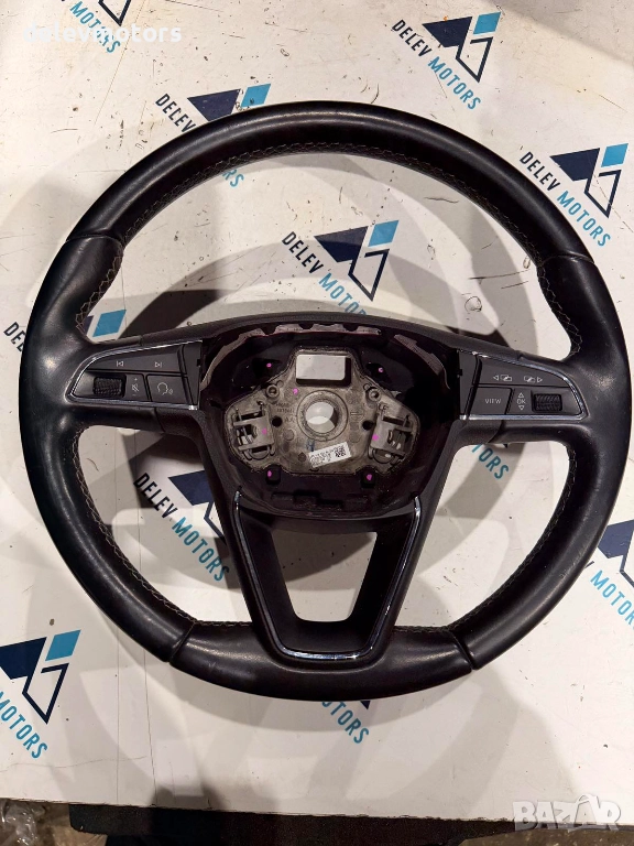 5F0419091AH трилъчев кожен мултифункционален волан от Seat Leon ST FR, 1.8 TSI 180 кс., снимка 1