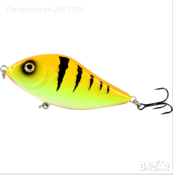 Воблер тип JERKBAIT за риболов на хищни риби– 10 см./45 гр., снимка 1
