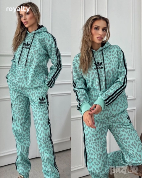 Adidas Зелен Дамски Комплект , снимка 1