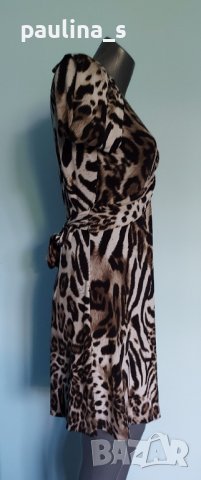 Уникална рокля в леопардов принт "Coture line" ® / универсален размер , снимка 3 - Рокли - 41841098